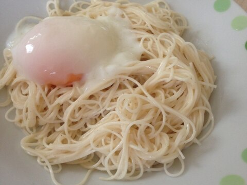 冷製カルボナーラ風そうめん